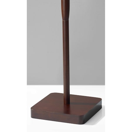 Homeroots Walnut Wood Floor Lamp with Simple Cabin Style 372676